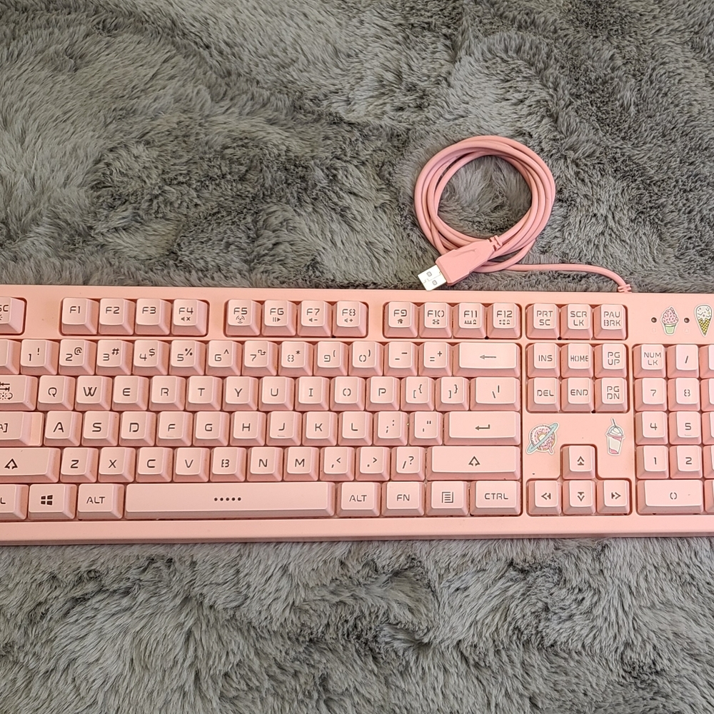 Pink Computer Keyboard